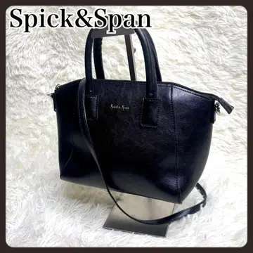 [새상품급] 스픽 앤 스팬 숄더백 핸드 블랙 2way