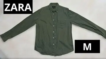 [ 새상품급 ] ZARA 남성용 카키 셔츠 M 사이즈