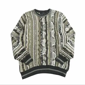 스웨터 3D 니트 올 패턴 JF J. Ferrar 쿠지 COOGI