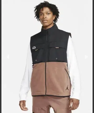 조던 슬리브리스 베스트 블랙/브라운