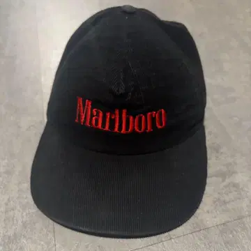 90s Marlboro 코듀로이 블랙 캡 USA