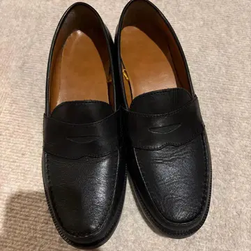 블랙 가죽 로퍼