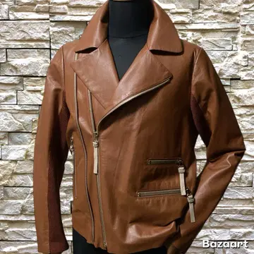 미사용 폴스미스 라무 가죽 자켓 라이더스