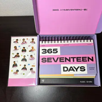 365 SEVENTEEN DAYS 일력 달력 일본어판 씰 포함