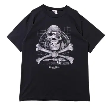 USA 구제 의류 파이리츠 스컬 해골 반팔 T셔츠 I2331