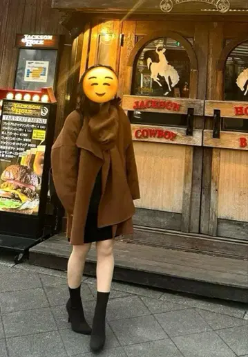 머플러 포함 미들 코트 capricieux le'mage