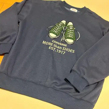 미사용 새상품 converse 속기모 맨투맨