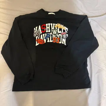 NASHVILLE DAVIDSON 블랙 긴팔 T셔츠