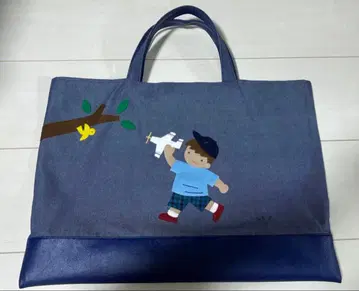 familiar 2025 데님백 남아 블루 계열 네이비 토트백