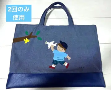 familiar 2025 데님백 남아 블루 계열 네이비 토트백