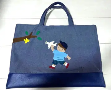 familiar 2025 데님백 남아 블루 계열 네이비 토트백