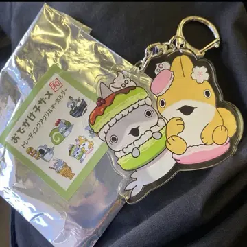 [ 미사용 새상품 ] 외출 상어 와 시리즈 아크릴 키링 마카롱