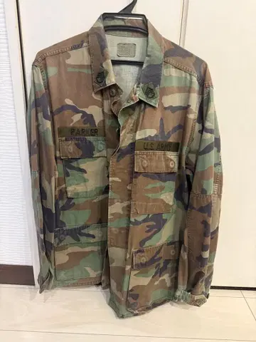 US ARMY 카모 패턴 밀리터리 자켓 MEDIUM