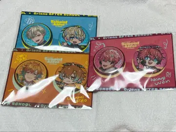 니지산지 방과후 오리엔스 히바치 마나 우사미 리토 아카기 웬 캔뱃지 세트