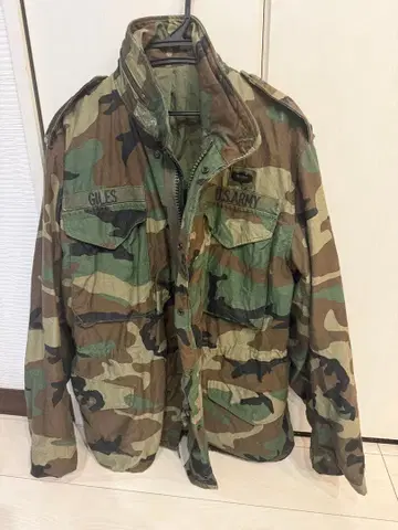 GILES 밀리터리 자켓 카모플라쥬 U.S. ARMY