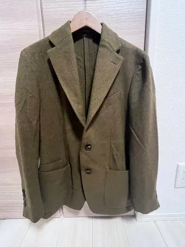 Drake's 올리브 테일러드 자켓 34/44 SHOR