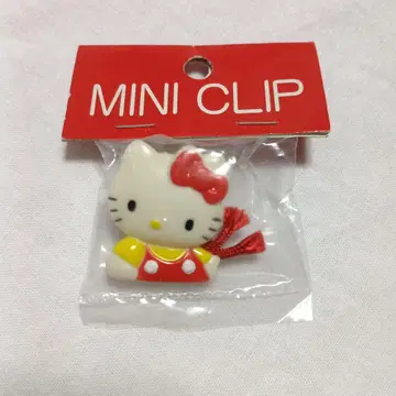 헤이세이 레트로 헬로키티 미니 클립 1993년 산리오 90년대