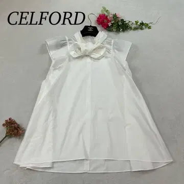 K42 M 셀퓨어 백리본 플레어 블라우스 화이트 여성용