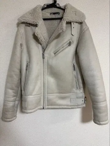 ZARA 무스탕 라이더 자켓