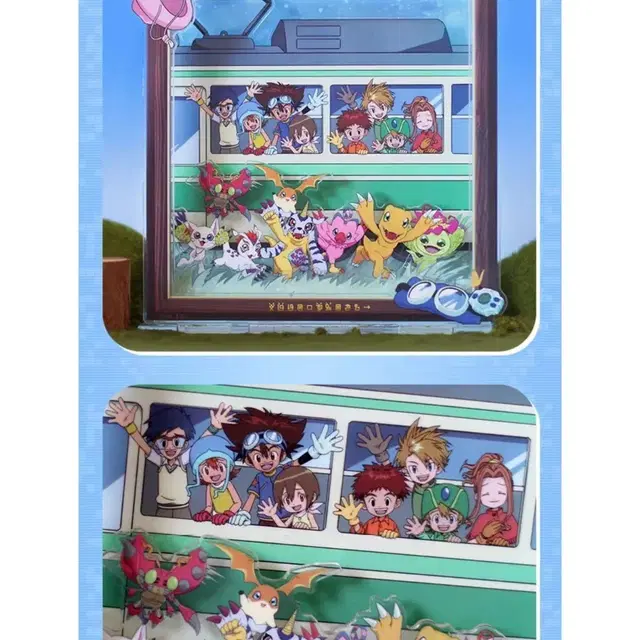 (새상품) 디지몬어드벤처 액자형 디오라마 아크릴스탠드