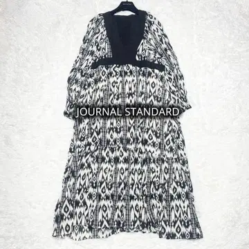 새상품급 24년 저널 스탠다드 오리엔탈 프린트 티어드 원피스