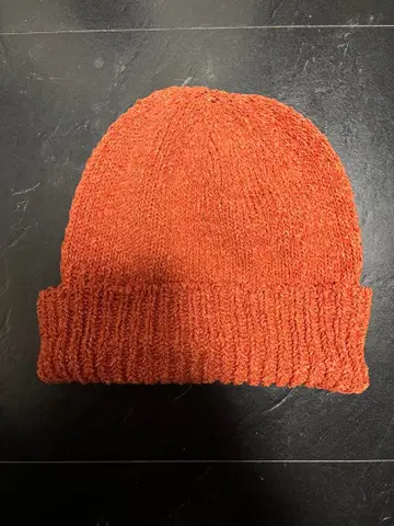 RACAL 오렌지색 니트 비니 미사용 새상품 캡