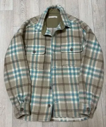 #Re:room 리룸 울 체크 빅 셔츠 자켓 S