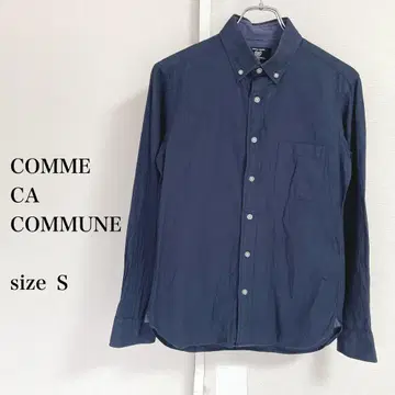 COMME CA COMMUNE 네이비 셔츠 S 사이즈