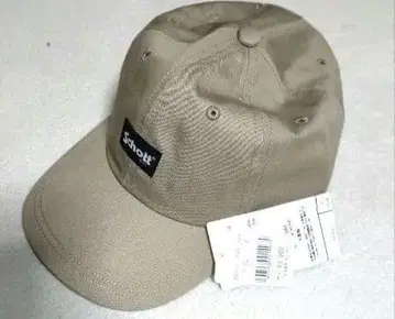 [택 포함 새상품] Schott 남성용 로고 디자인 캡 베이지