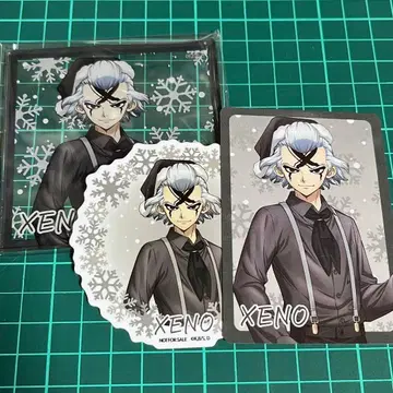 Dr.STONE 콜라보 카페 아크릴 코스터 특전 제노 3종 세트