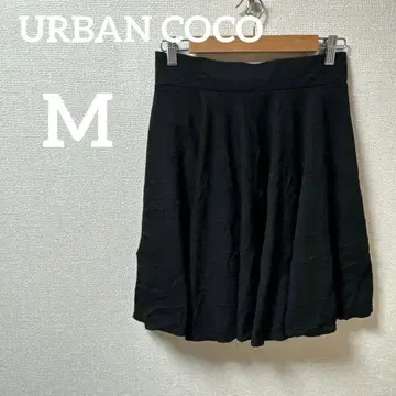 1점 URBAN COCO [ M ] 블랙 플레어 스커트