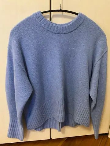 새상품급 스타일 마스터 니트 그린 라벨 릴랙싱 36 블루