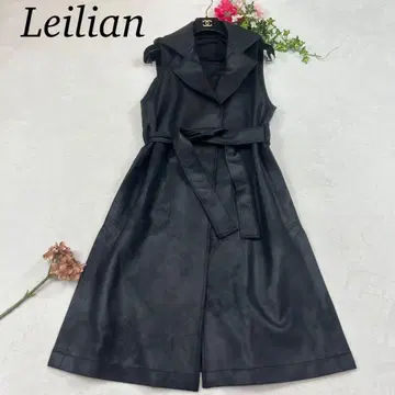 K53 미사용 새상품 M 레리안 현행 택 가죽 느낌 베스트 블랙 여성용