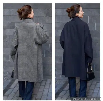 미사용 새상품 B.C STOCK 리버서블 미들 기장 코트