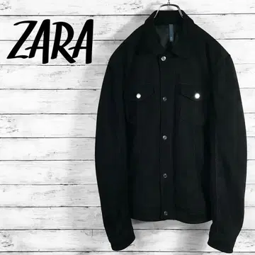 새상품급! ZARA MAN 자라맨 스웨이드 가죽 자켓 블랙 XL 사이즈