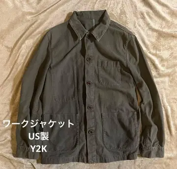 US 워크 자켓 Y2K 올리브 그린