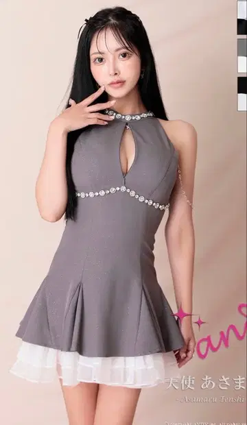 [ M ] an 미니 드레스 그레이