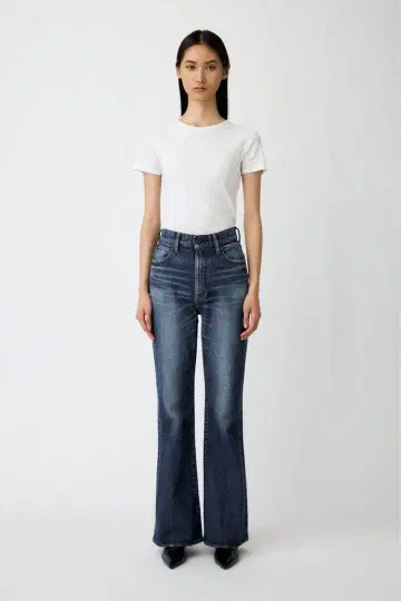 MOUSSY MVS D/BLU FLARE 데님 27인치