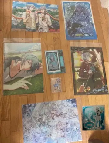 아이나나 요츠바 타마키 센 클리어 파일 아크릴 스탠드 8개 세트