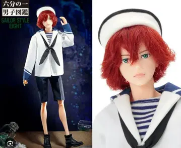 6분의1 남자 도감 에이트 세일러 스타일 펫 웍스 관절 가동 인형