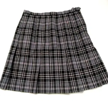 EAST BOY 체크 무늬 플리츠 스커트