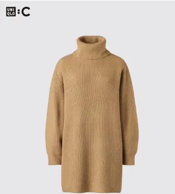 유니클로 니트 원피스 베이지 큰 사이즈 XXL