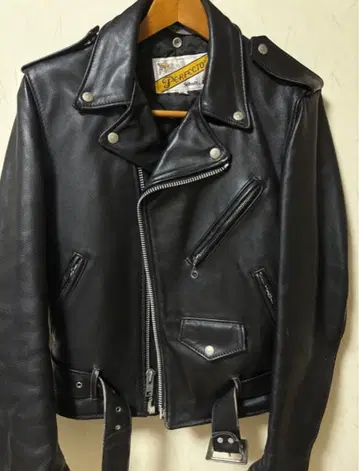 80년대 후기 Schott 더블 라이더 자켓 바이커 태그 80s