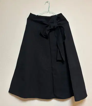 리제르 허리 리본 스커트