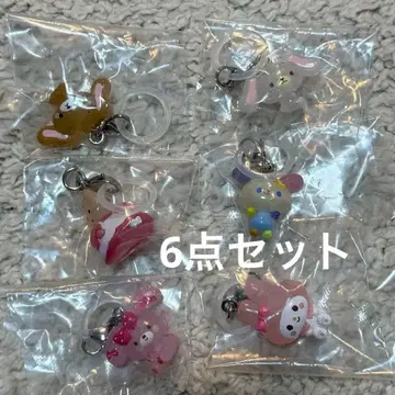 산리오 캐릭터즈  마크 액세서리 6개 세트