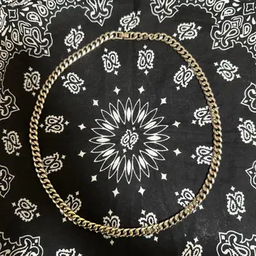 실버 체인 목걸이 약 45cm