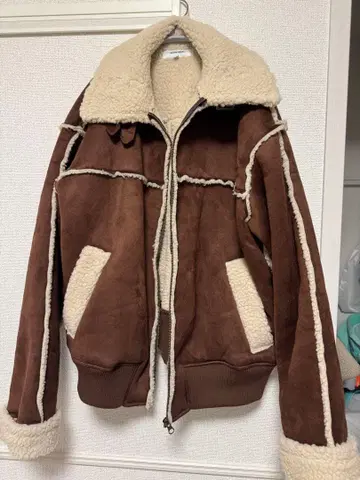 MONO-MART 오버 사이즈 페이크 무스탕 자켓 L