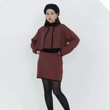 tinajojun 홀리데이 컬렉션 체크 셋업