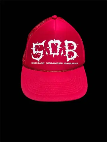 [레어] S x O x B 하드코어 메시 캡 레드