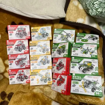 메탈 3D 퍼즐 세트 14점